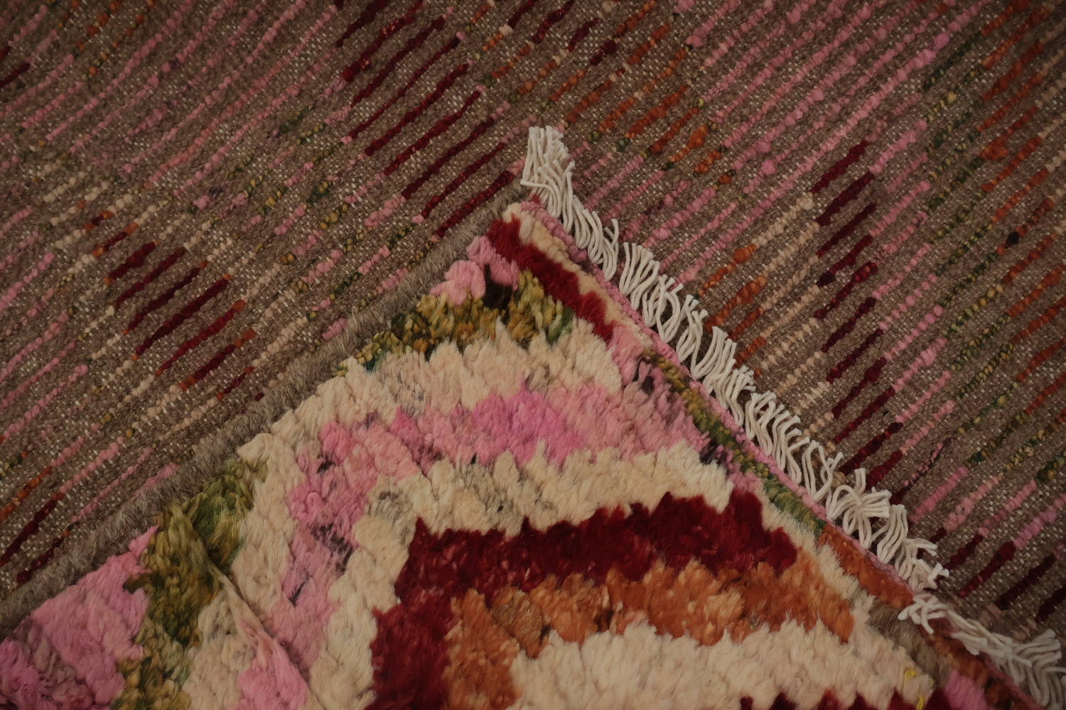 Unique Ethnic Pink Moroccan Area Rug 7x9 to Transform Any Room