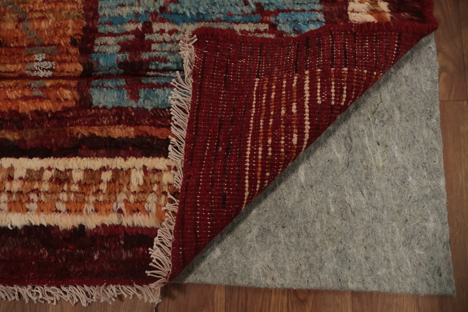 Warmth Earthy Tones in Handcrafted Moroccan Area Rug 7x10