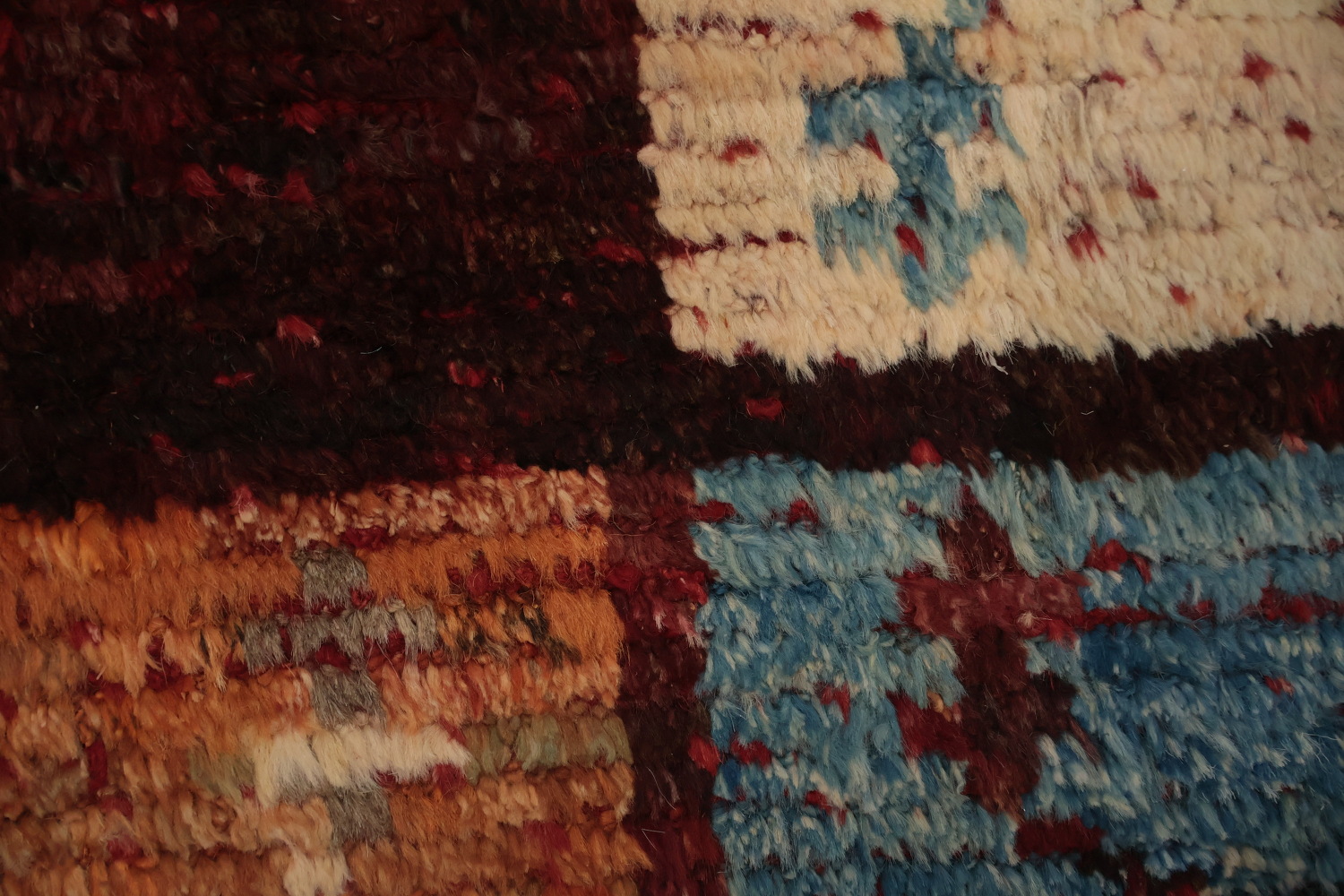 Warmth Earthy Tones in Handcrafted Moroccan Area Rug 7x10