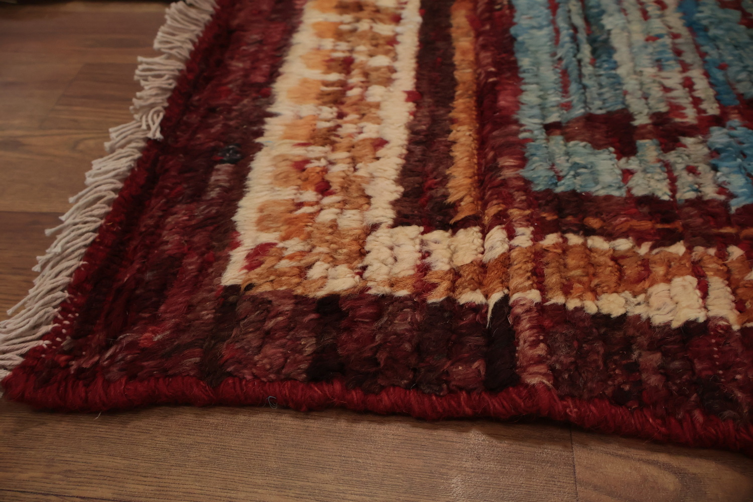 Warmth Earthy Tones in Handcrafted Moroccan Area Rug 7x10