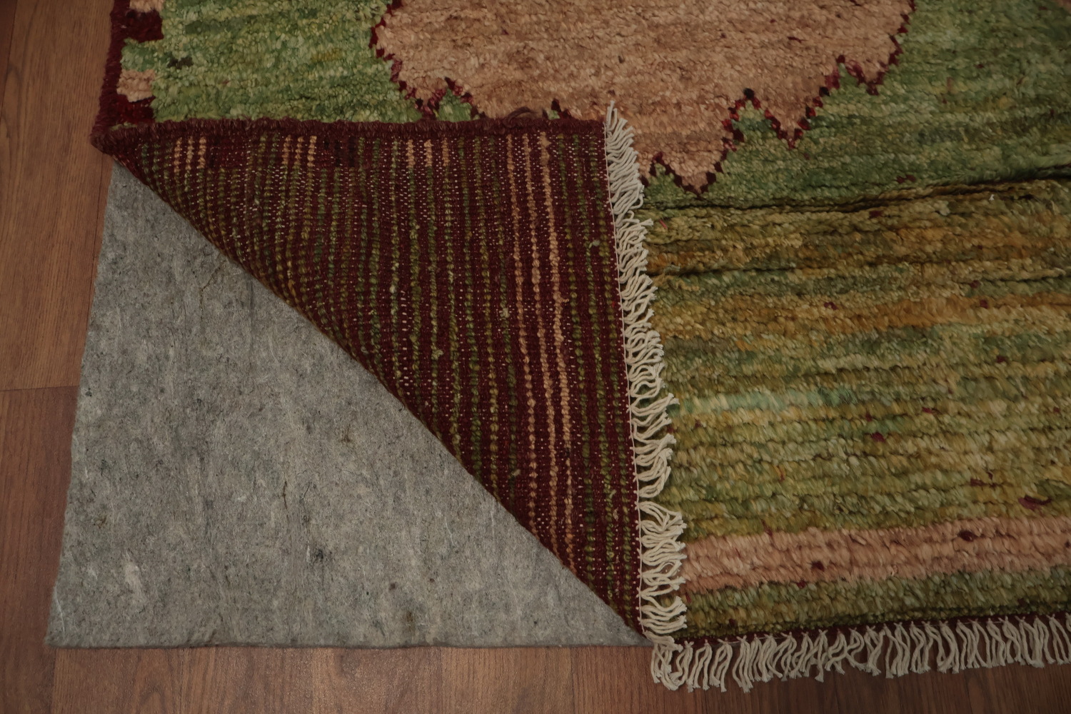 Earthy Toned Moroccan Area Rug 6x9 with Bold Geometric Design