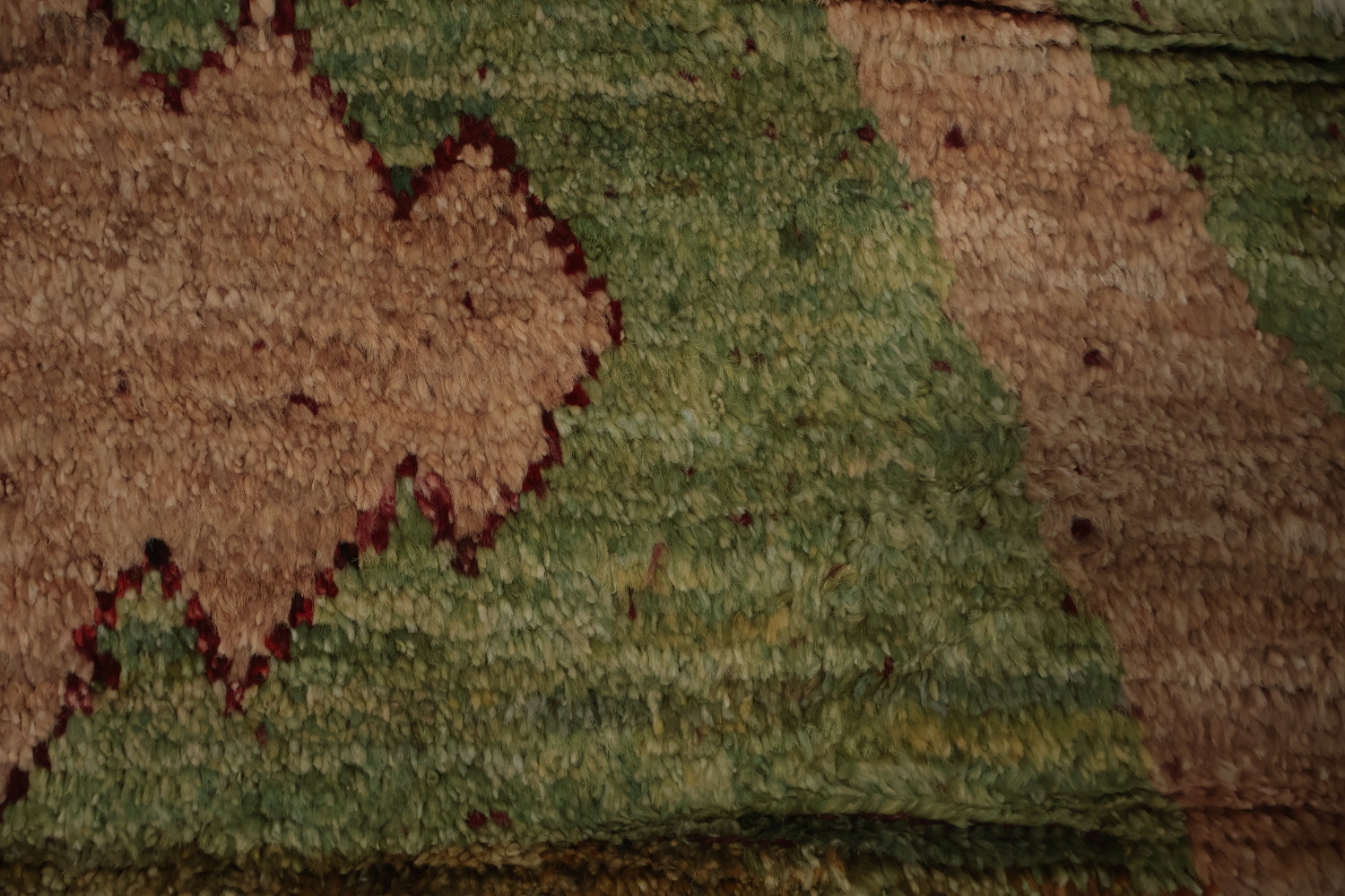 Earthy Toned Moroccan Area Rug 6x9 with Bold Geometric Design