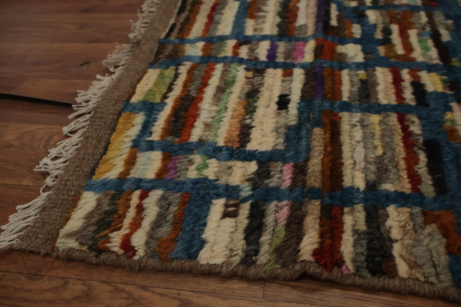 Stone Pattern Moroccan Area Rug 7x10 for Contemporary Homes