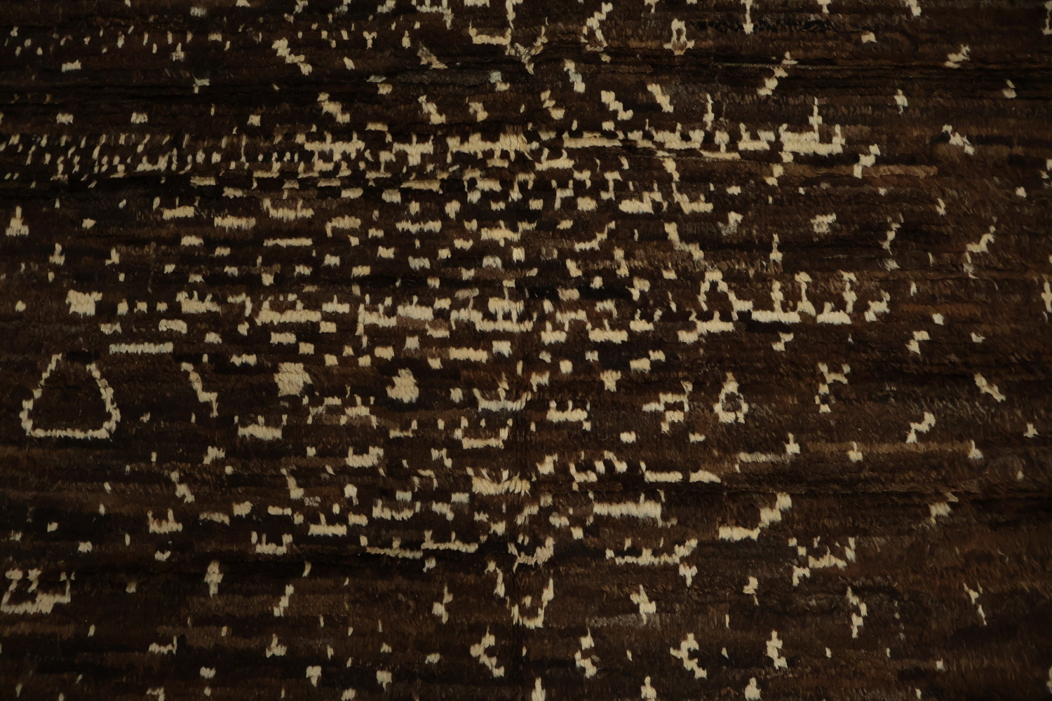 Luxurious Dark Toned Moroccan Area Rug 7x10 with Abstract Pattern