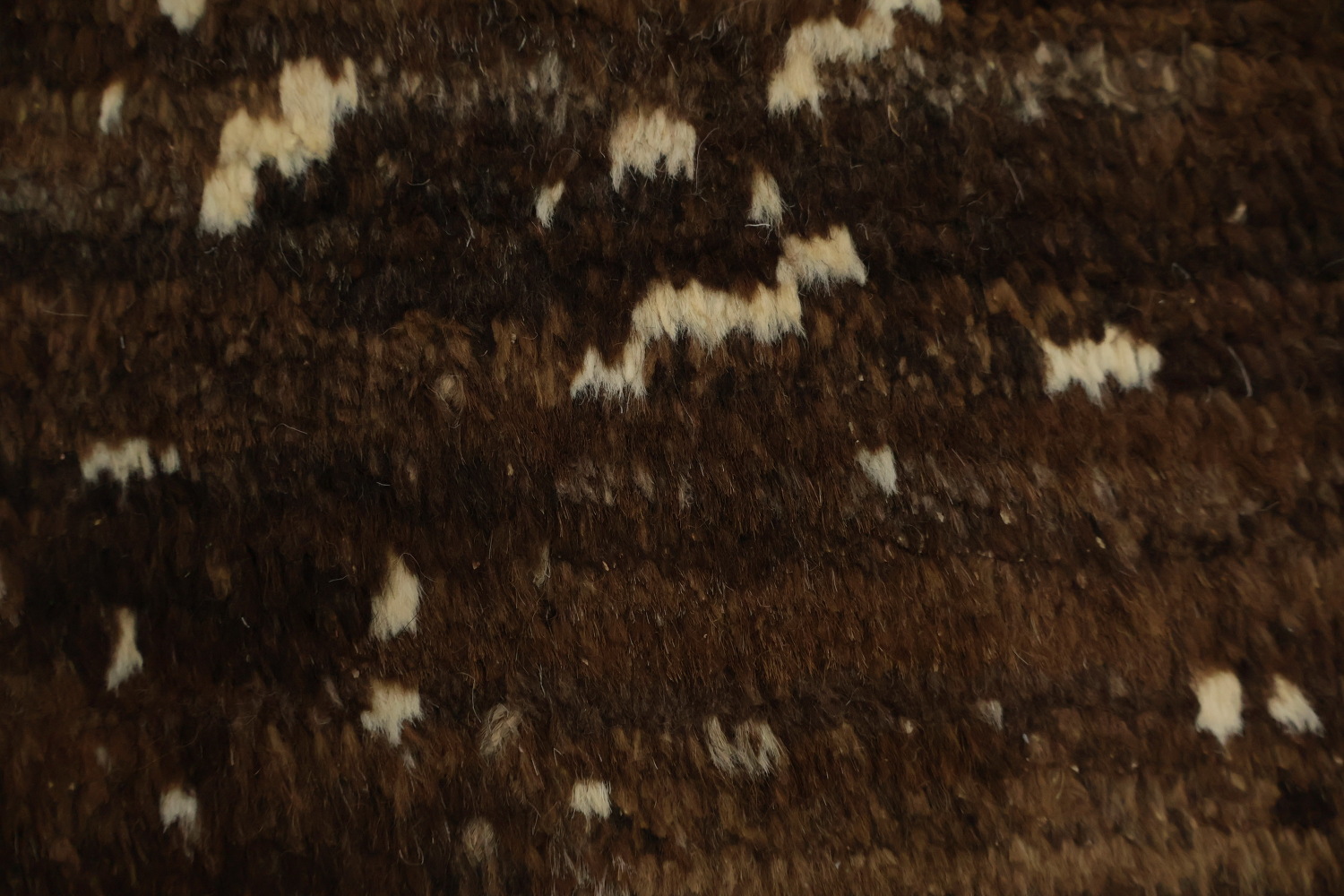 Luxurious Dark Toned Moroccan Area Rug 7x10 with Abstract Pattern