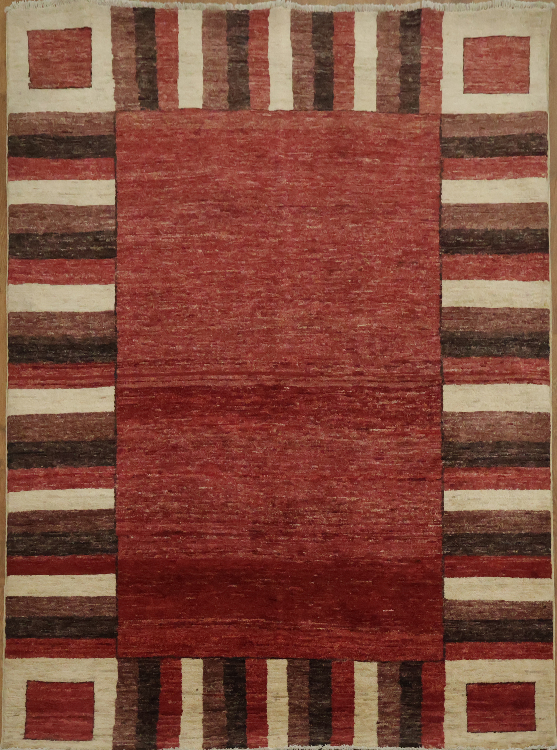 Geometric Gabbeh Kashkoli Oriental Area Rug 5x7