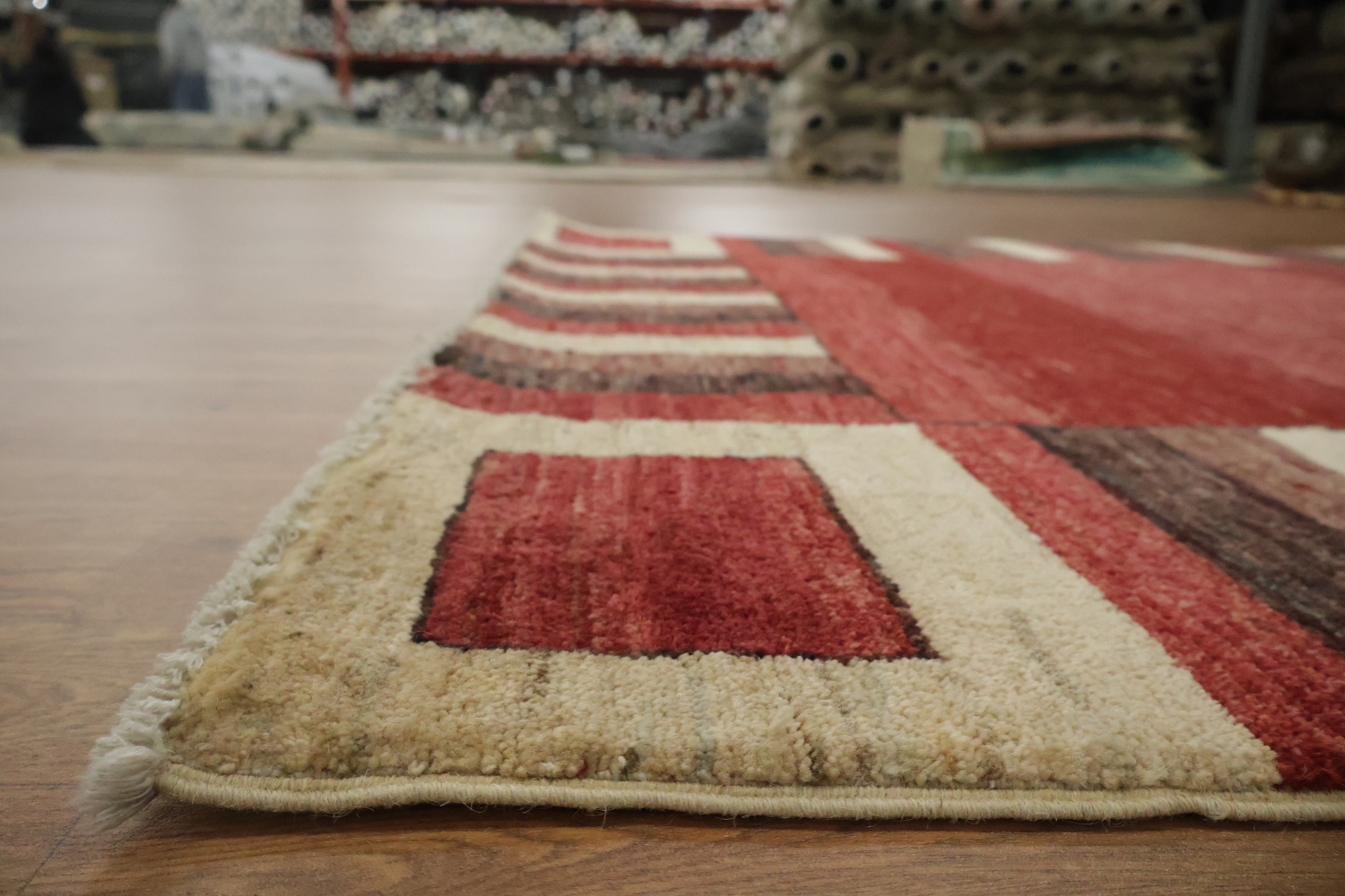 Geometric Gabbeh Kashkoli Oriental Area Rug 5x7