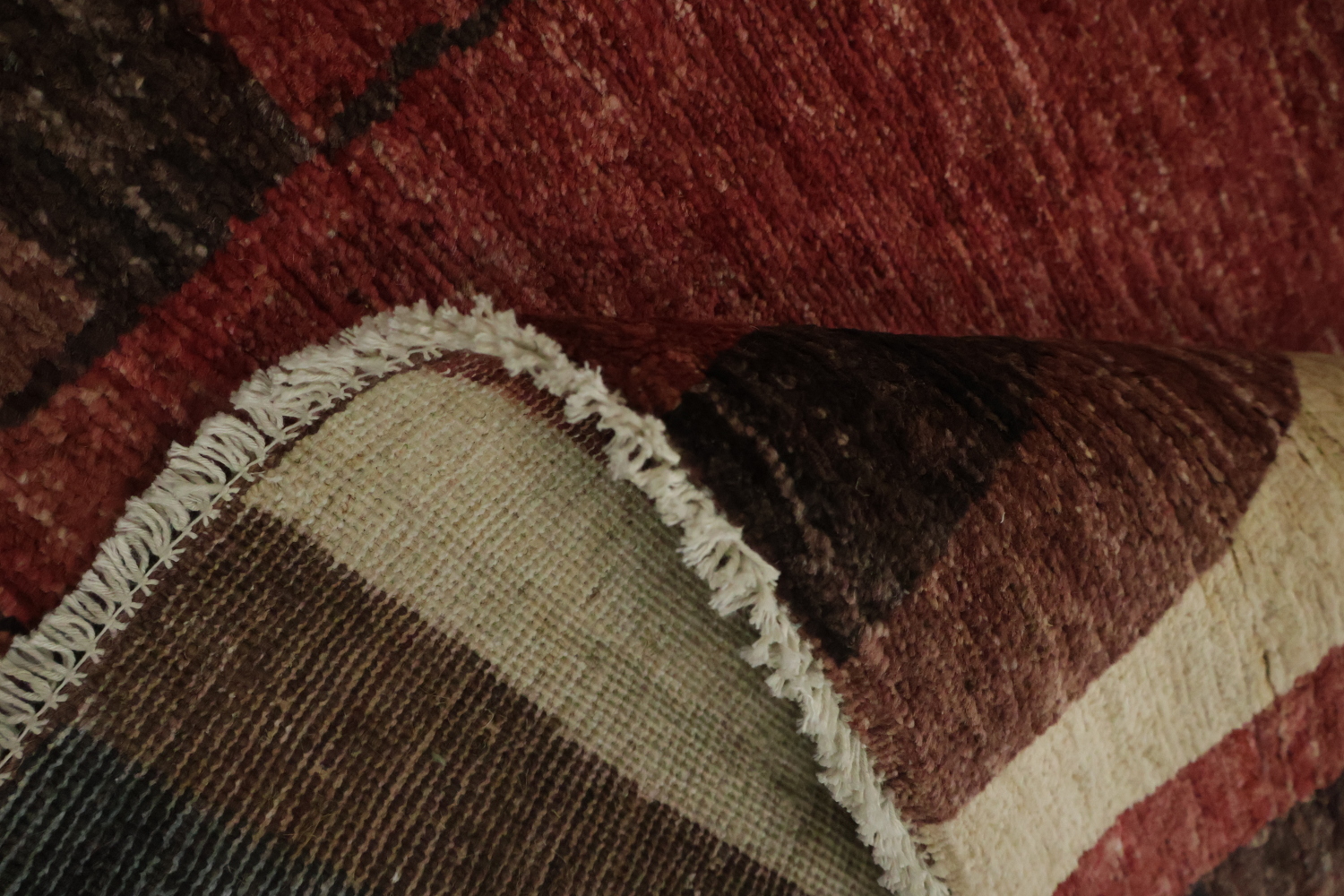 Geometric Gabbeh Kashkoli Oriental Area Rug 5x7
