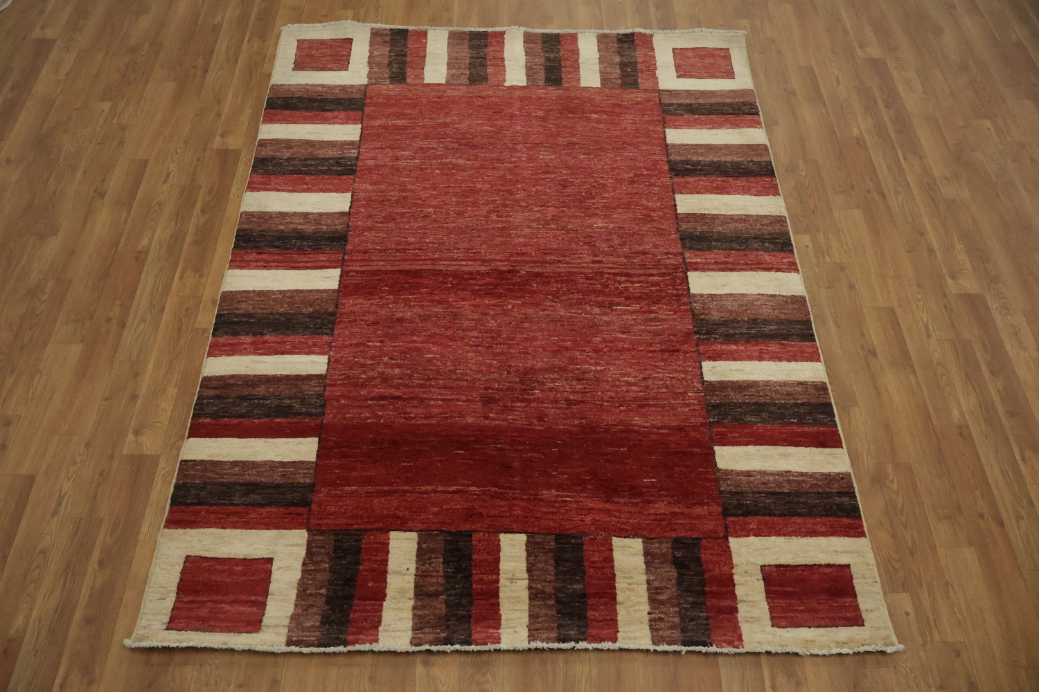 Geometric Gabbeh Kashkoli Oriental Area Rug 5x7