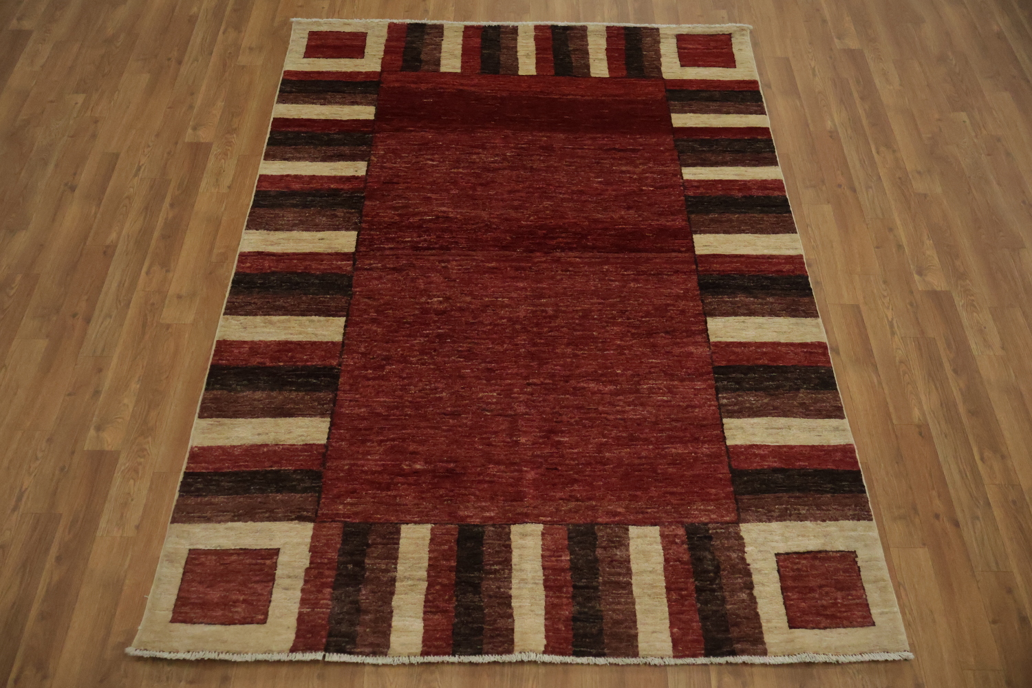 Geometric Gabbeh Kashkoli Oriental Area Rug 5x7