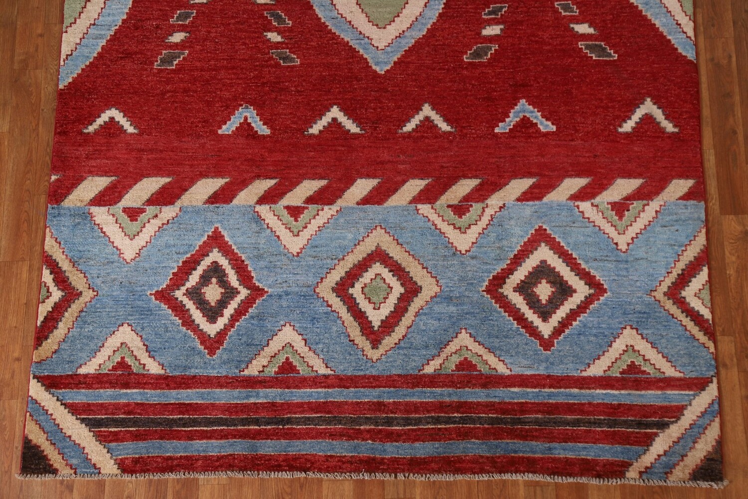 Red Gabbeh Kashkoli Pakistan Area Rug 6x10