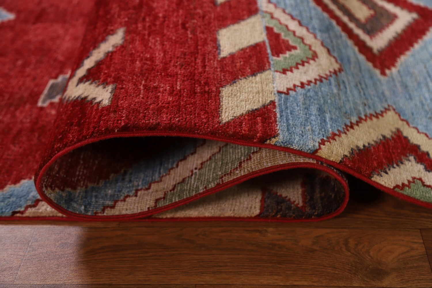 Red Gabbeh Kashkoli Pakistan Area Rug 6x10