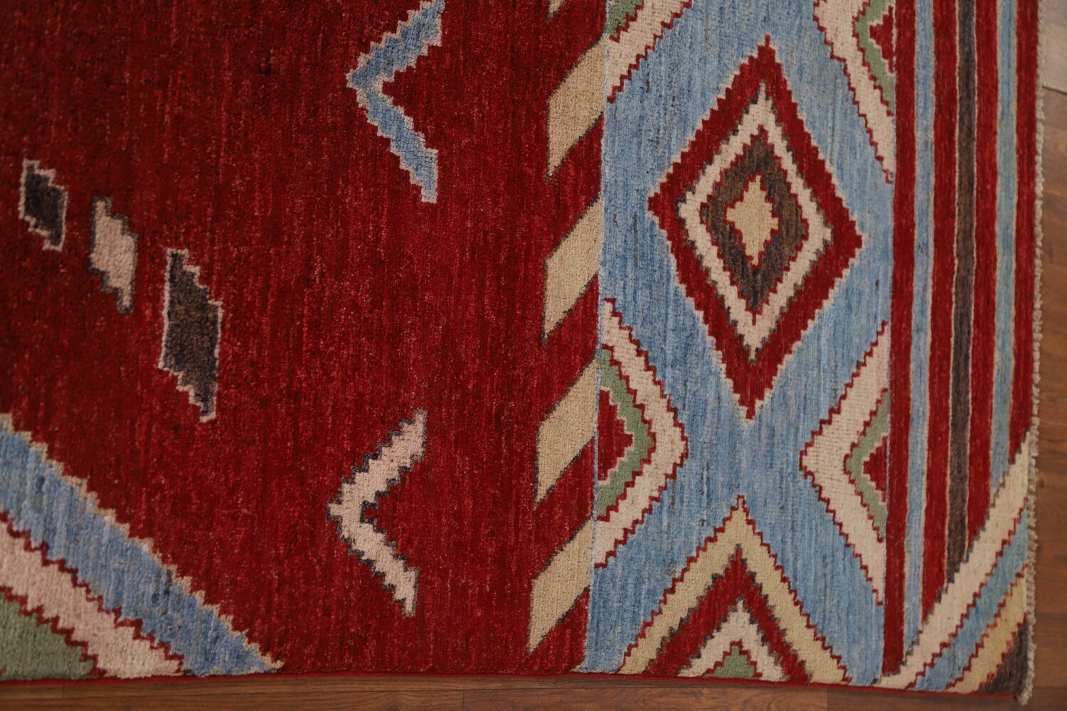 Red Gabbeh Kashkoli Pakistan Area Rug 6x10