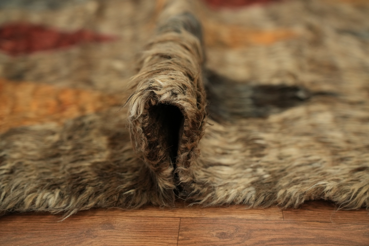 Bohemian Earth Tone Rug Featuring Classic Diamond Design 6x9