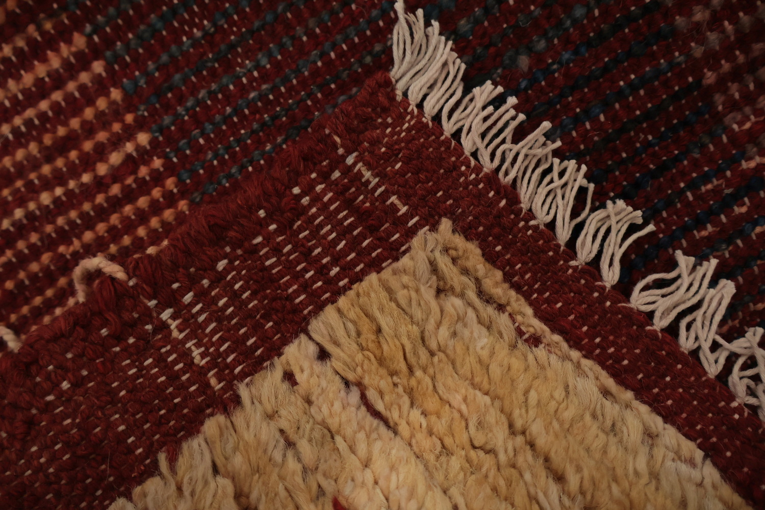Artisan Elegance: Multi-Color Diamond Moroccan Area Rug 8x10