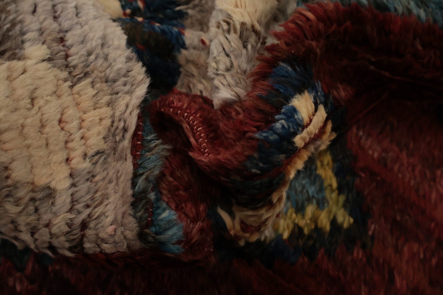 Artisan Elegance: Multi-Color Diamond Moroccan Area Rug 8x10