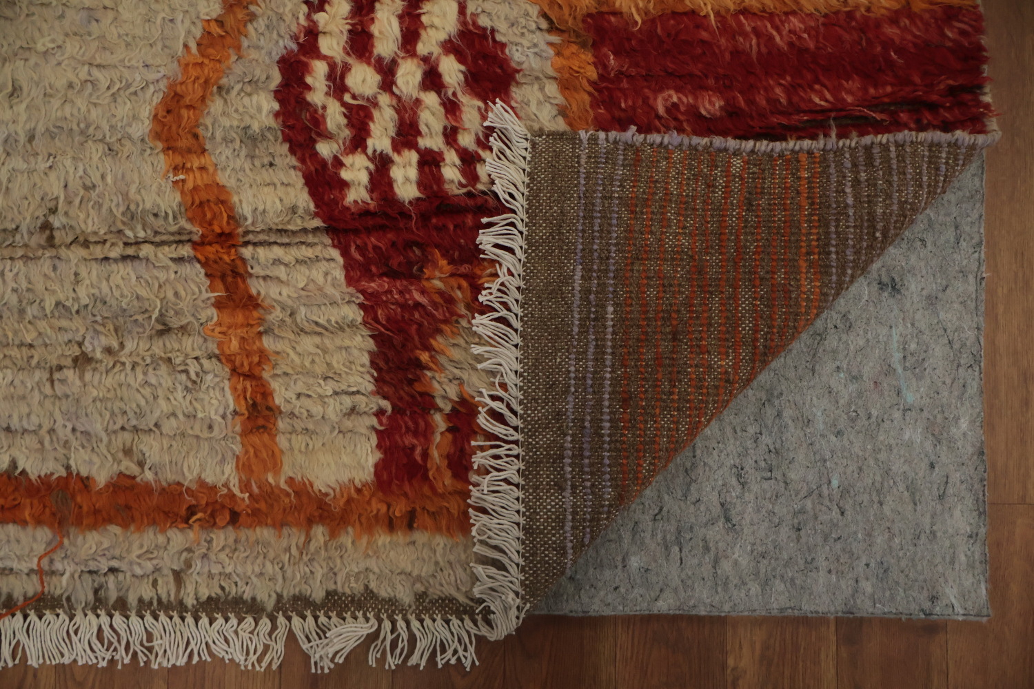 Rustic Moroccan Area Rug 8x10 with Bohemian Tribal Elements
