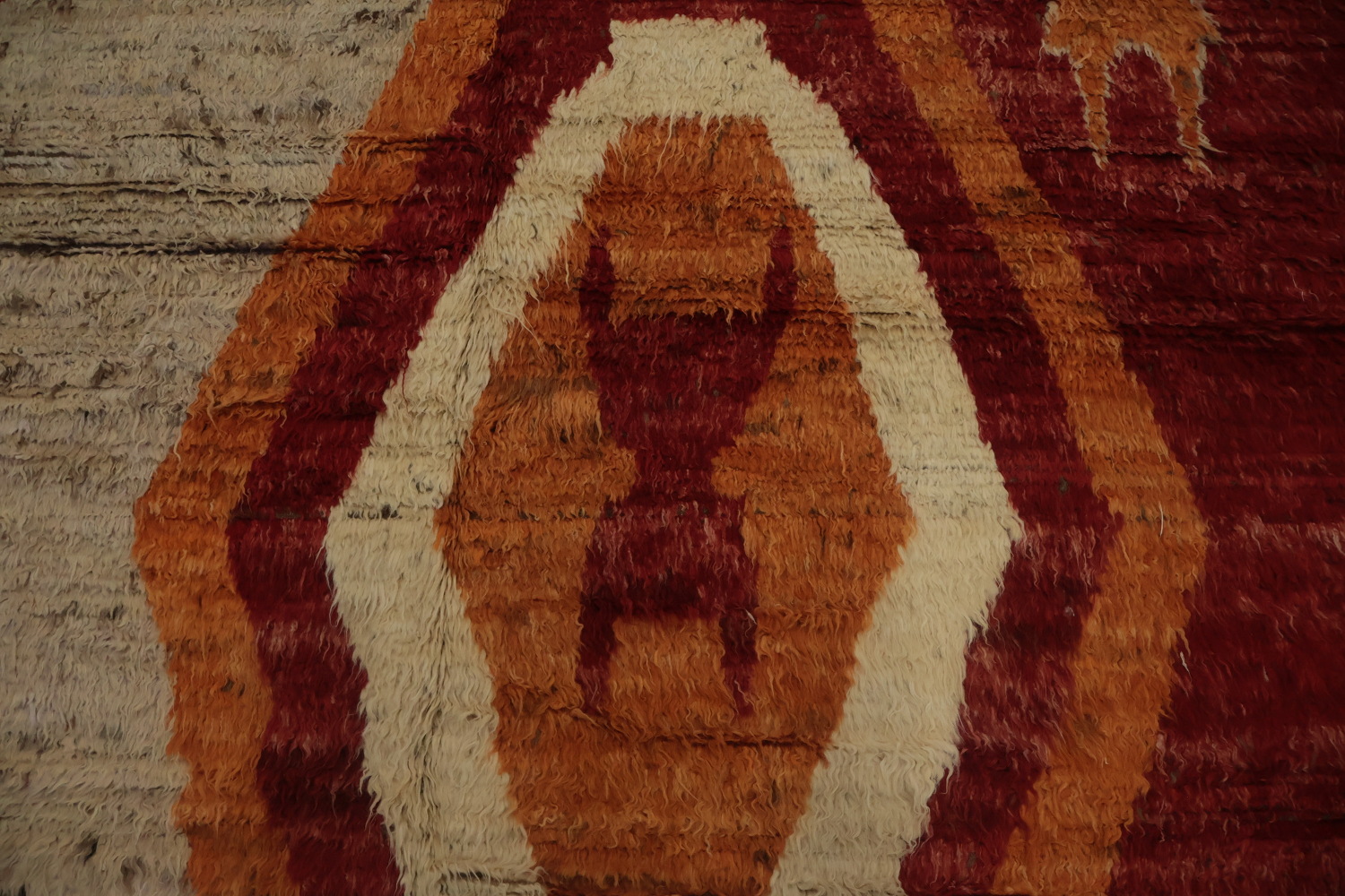 Rustic Moroccan Area Rug 8x10 with Bohemian Tribal Elements