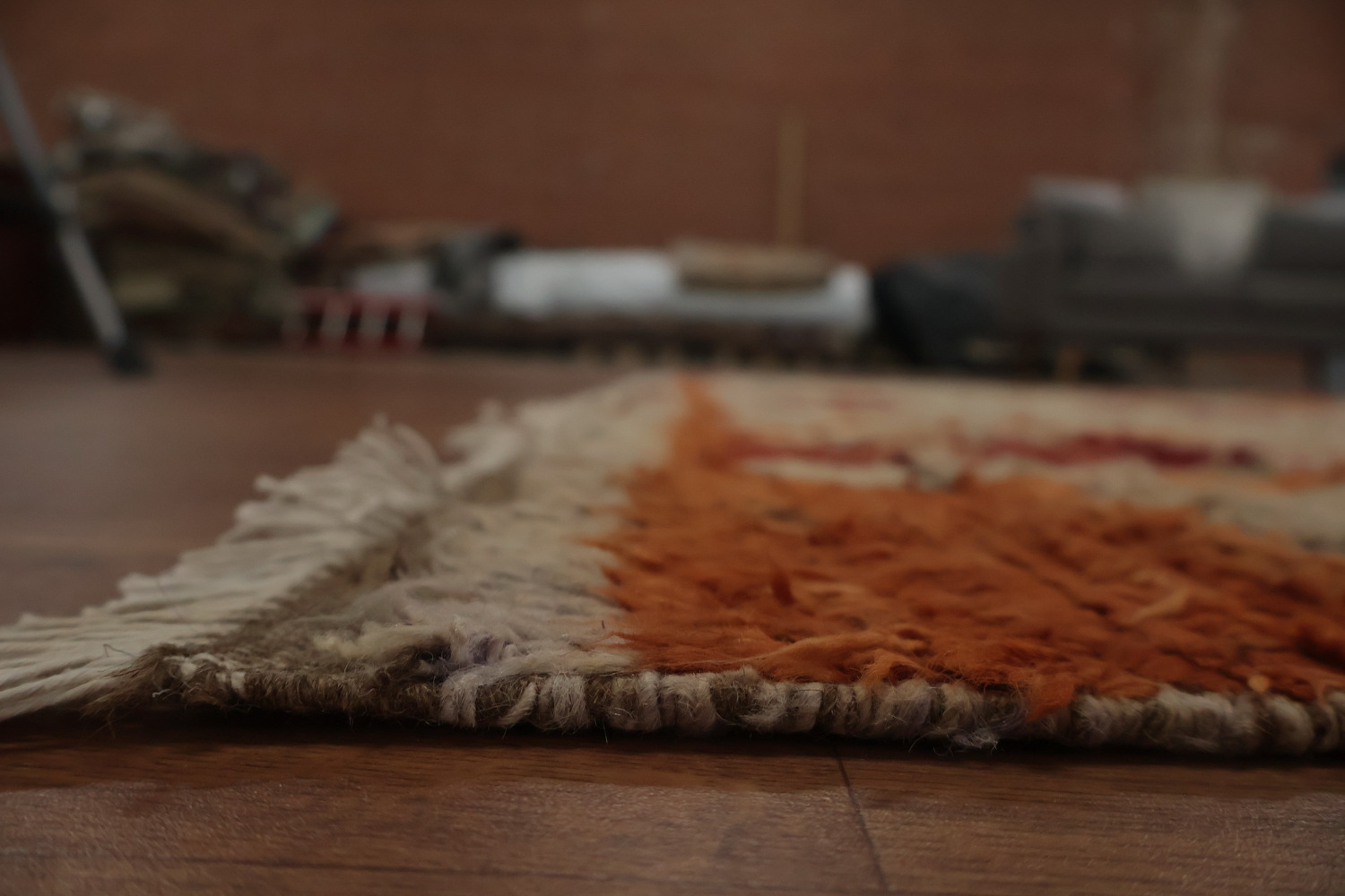 Rustic Moroccan Area Rug 8x10 with Bohemian Tribal Elements