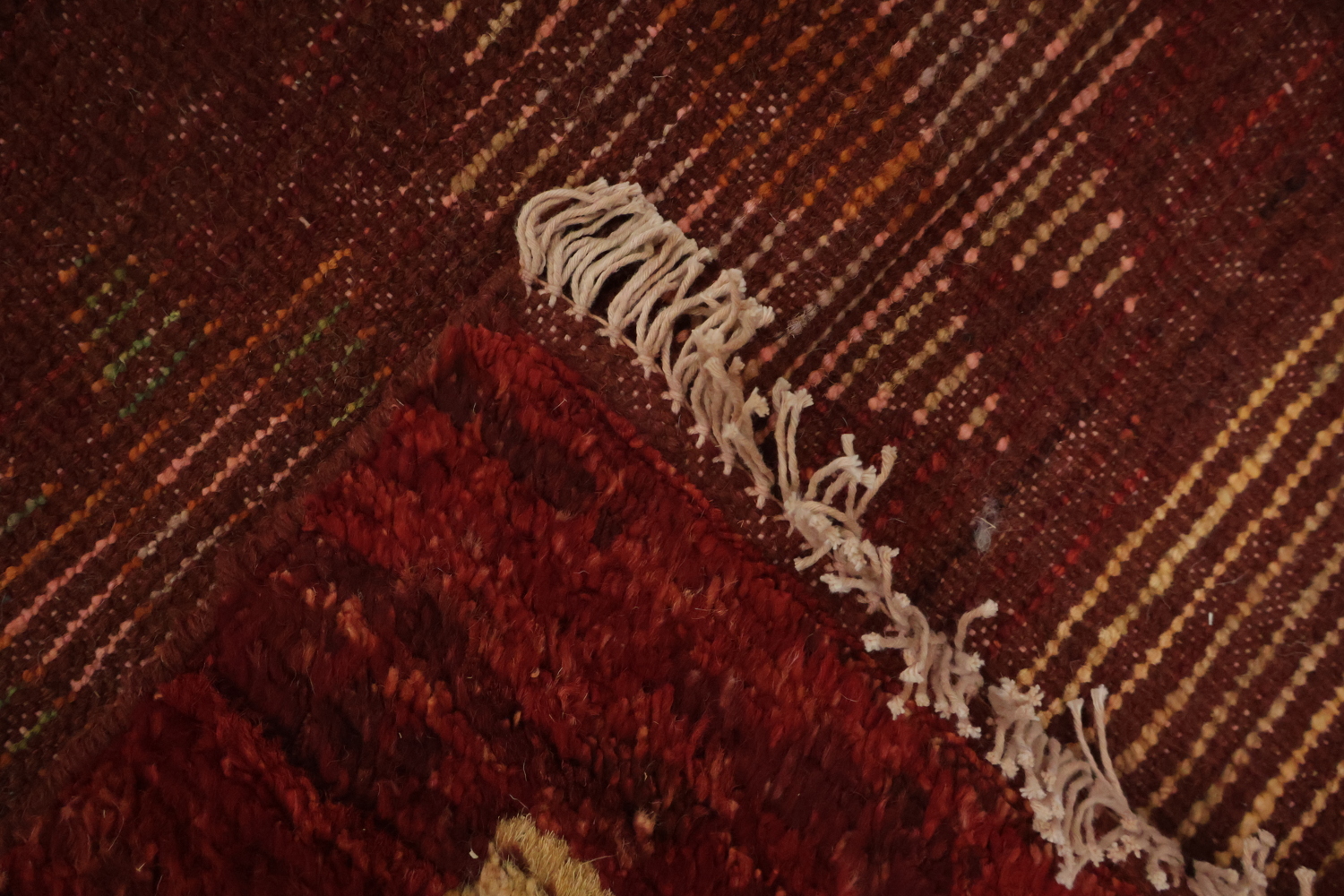 Red Moroccan Oriental Area Rug 6x8