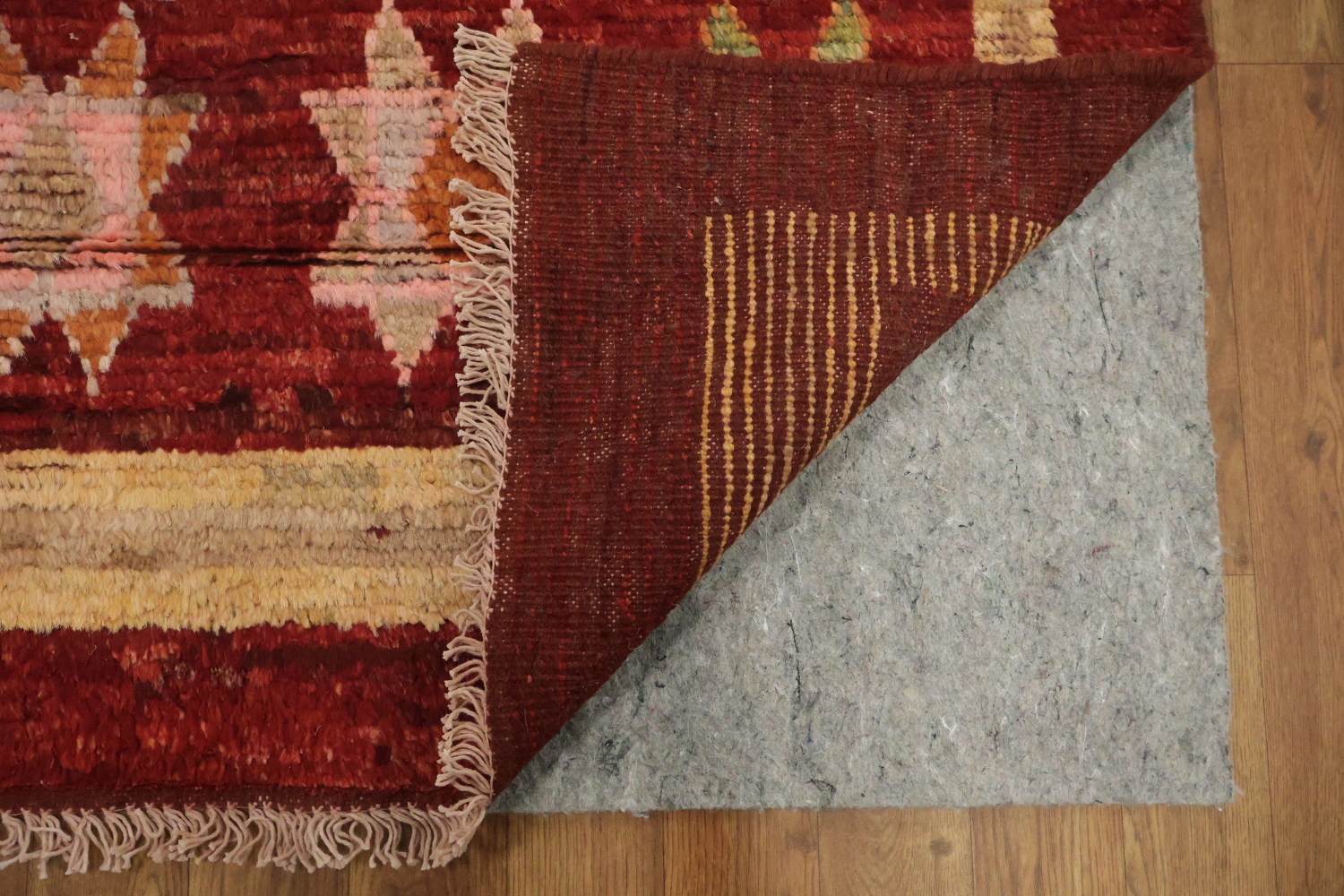 Red Moroccan Oriental Area Rug 6x8