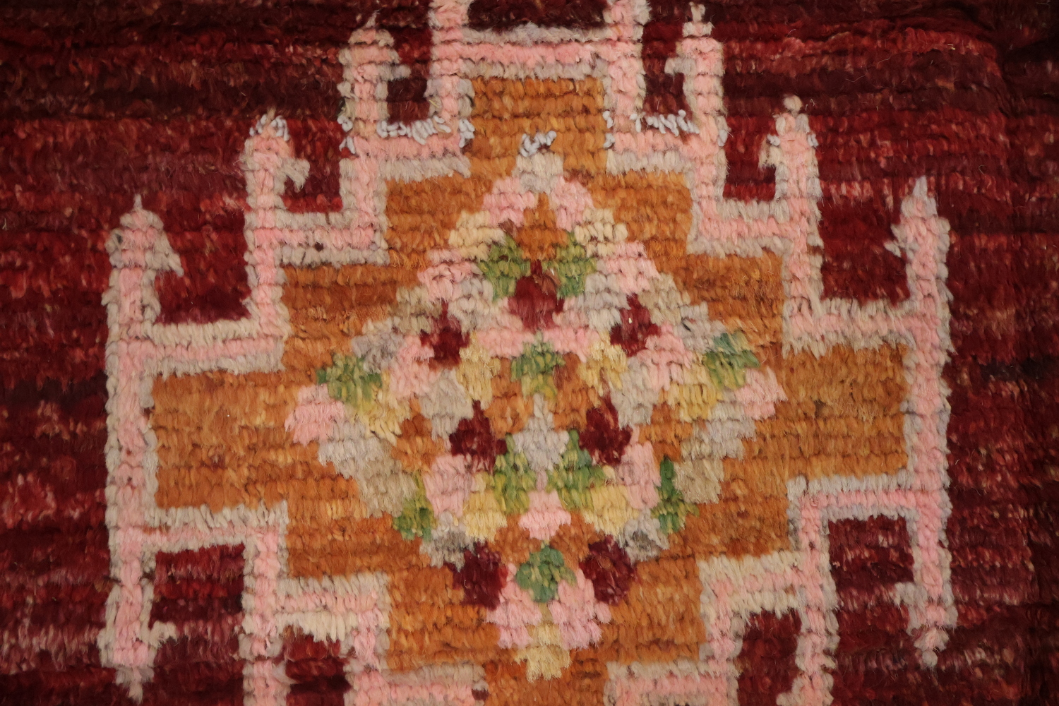 Red Moroccan Oriental Area Rug 6x8