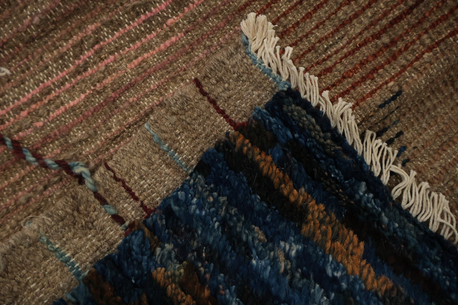 Vibrant Square Multi-Toned Geometric Moroccan Area Rug 9x9