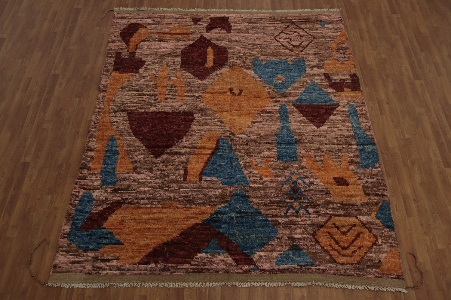 Artistic Moroccan Area Rug 8x10 in Earthy Tones for Cozy Spaces