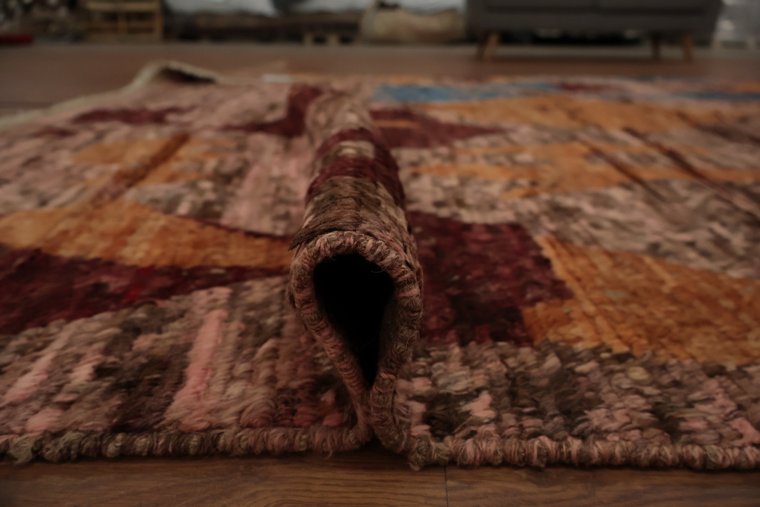 Artistic Moroccan Area Rug 8x10 in Earthy Tones for Cozy Spaces