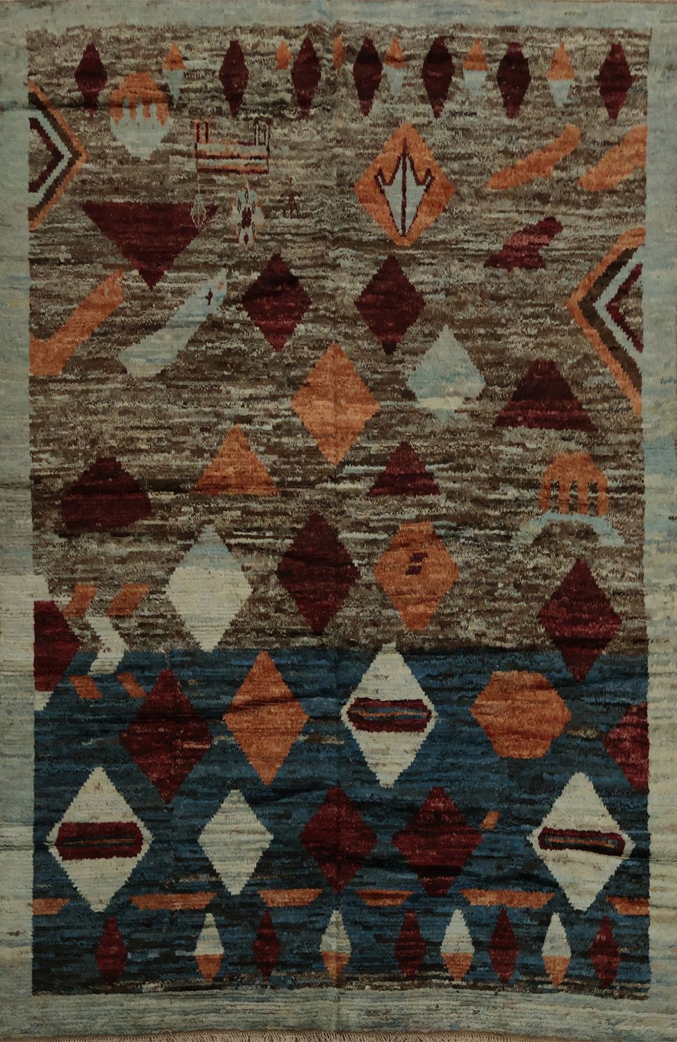 Artisan Moroccan Area Rug 8x10 to Enhance Bohemian Space Design
