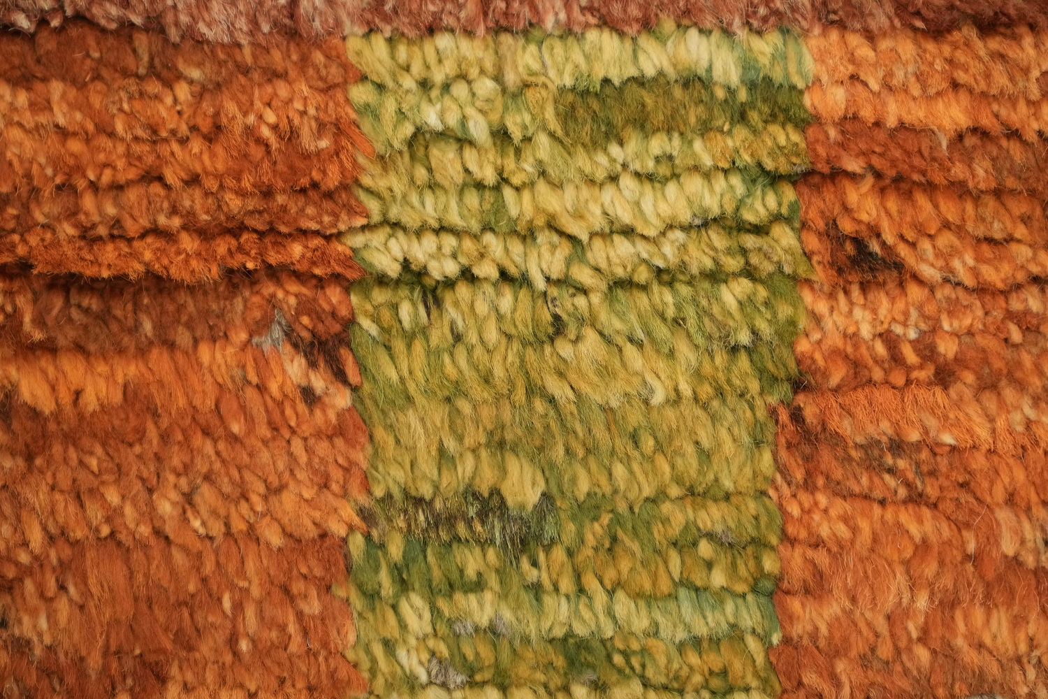 Rustic Moroccan Rug with Symmetrical Diamond Motifs and Warm Colors 6x8