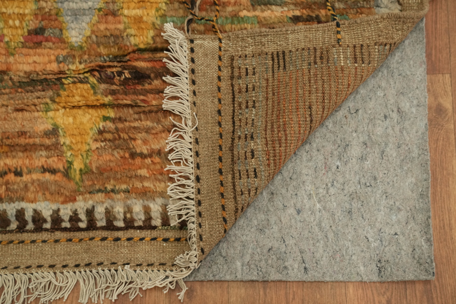 Geometric Moroccan Wool Area Rug 7x10