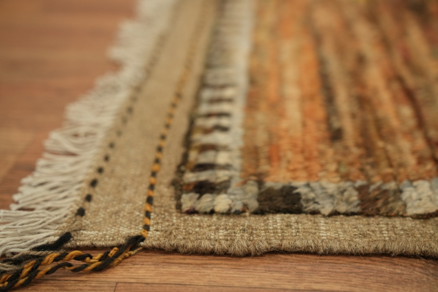 Geometric Moroccan Wool Area Rug 7x10