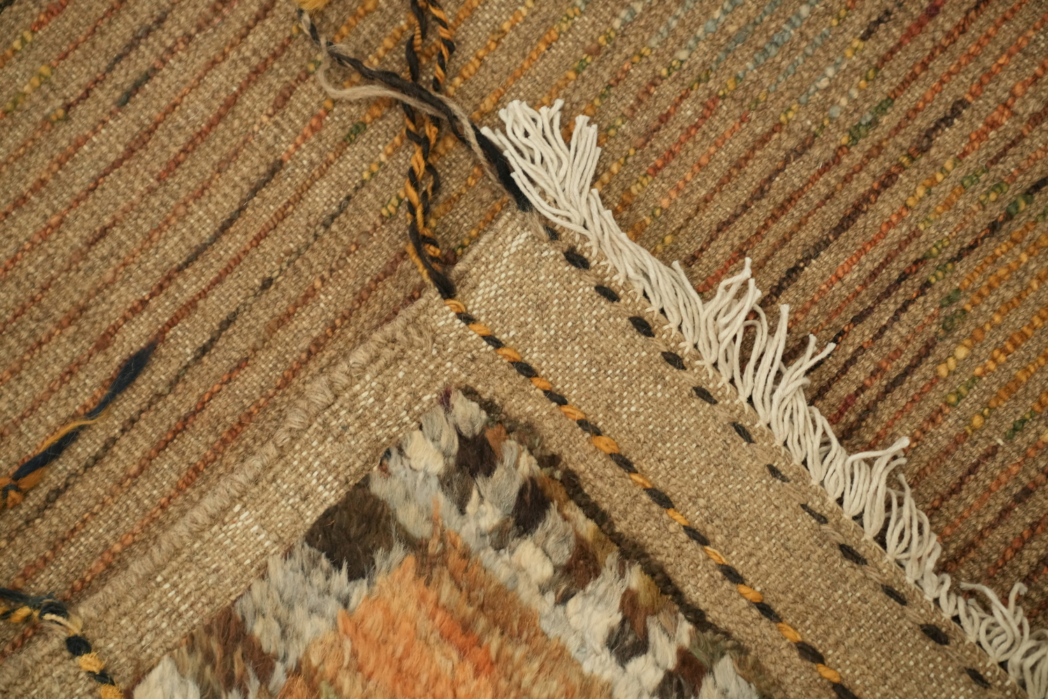 Geometric Moroccan Wool Area Rug 7x10