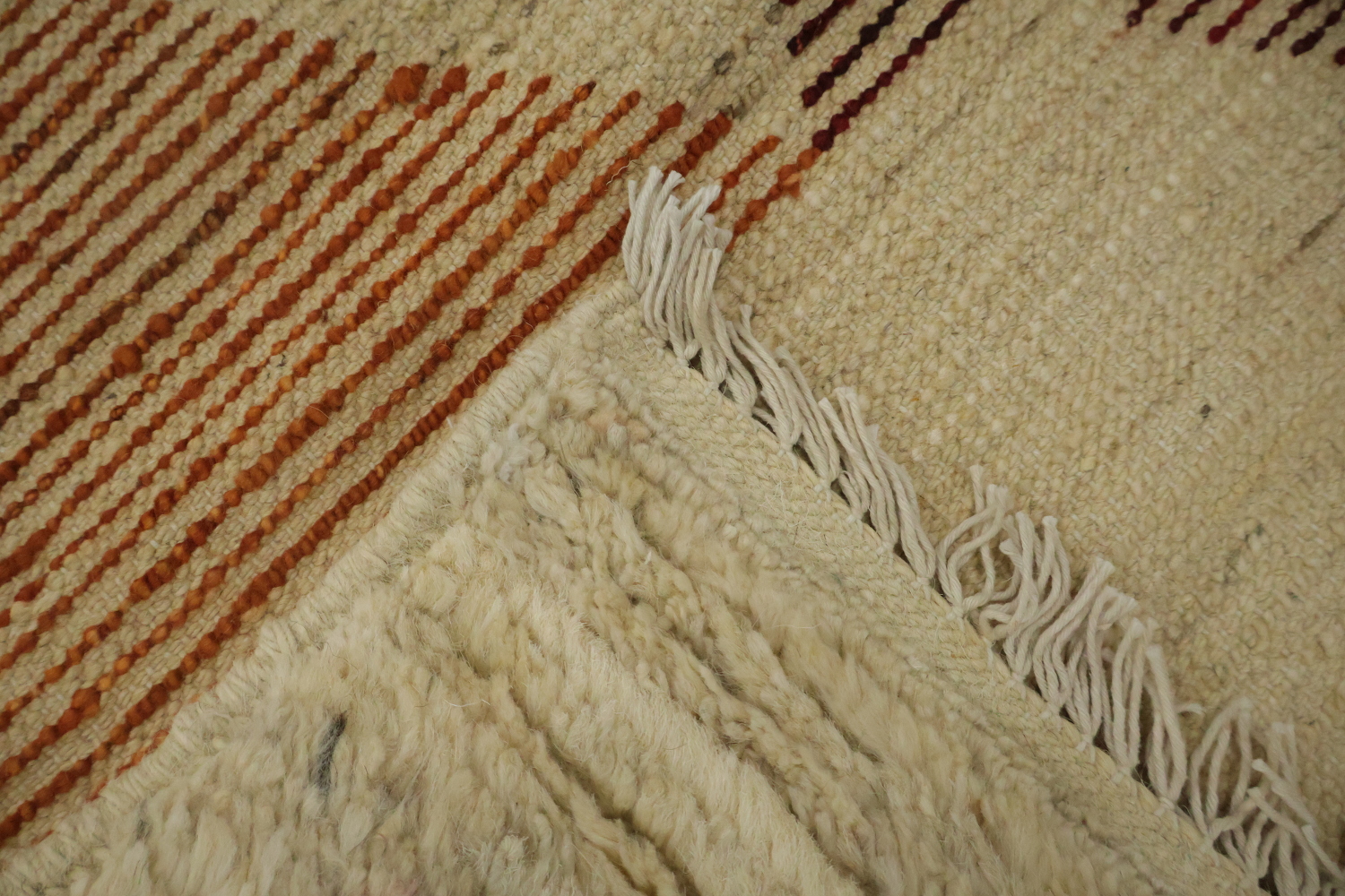 Geometric Moroccan Wool Area Rug 7x9