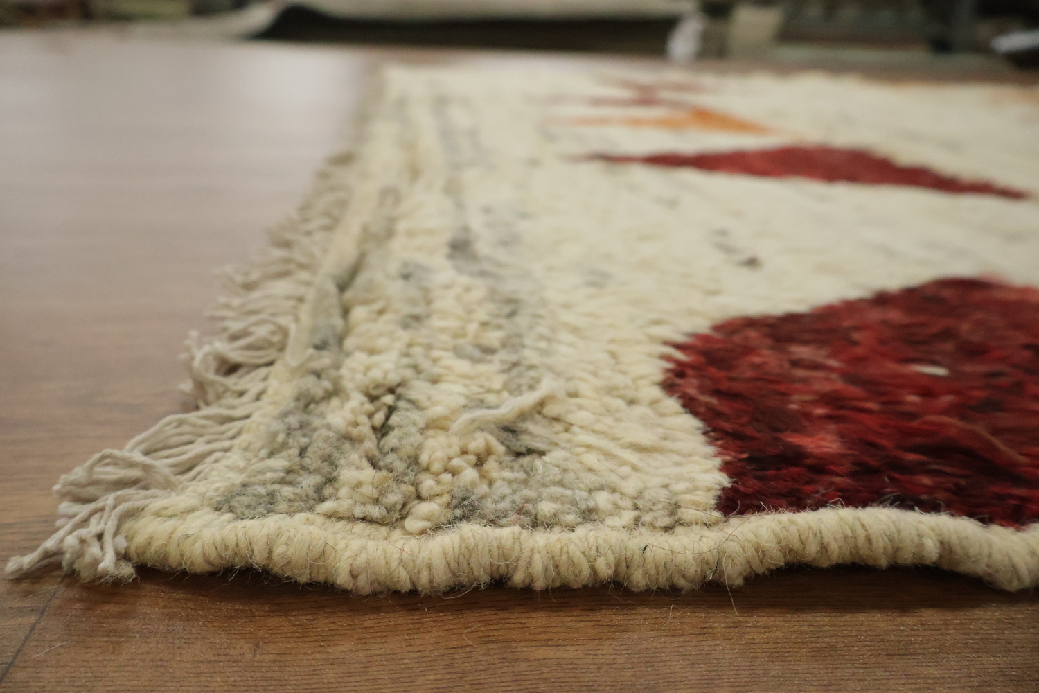 Geometric Moroccan Wool Area Rug 7x9