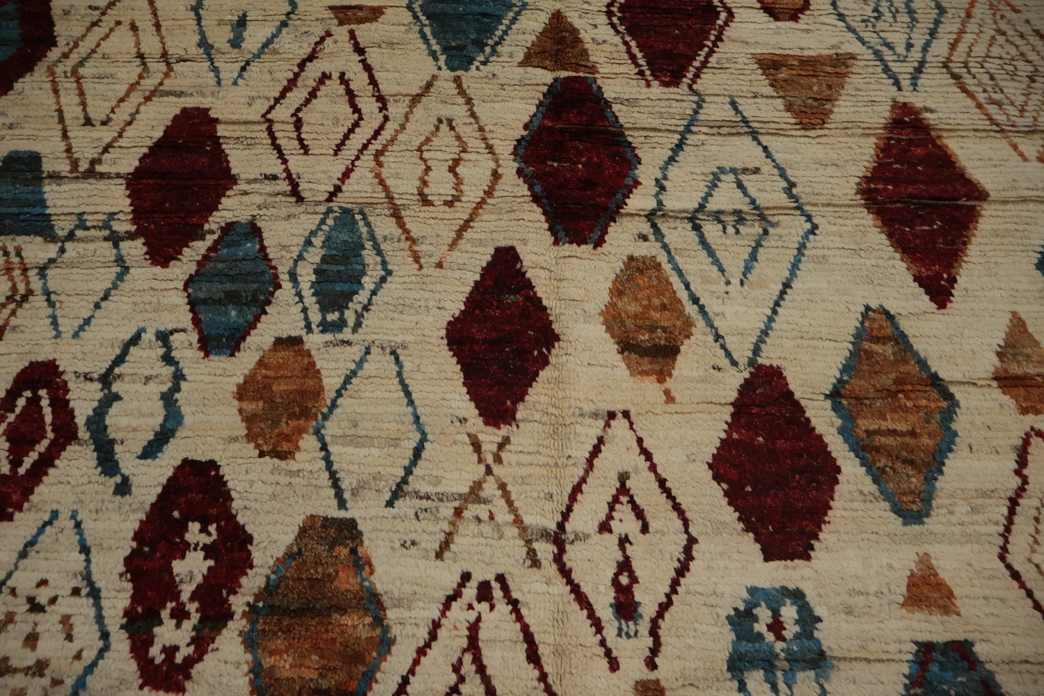 Geometric Moroccan Square Area Rug 9x9