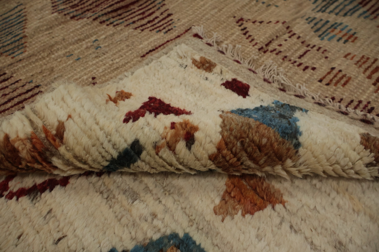 Geometric Moroccan Square Area Rug 9x9