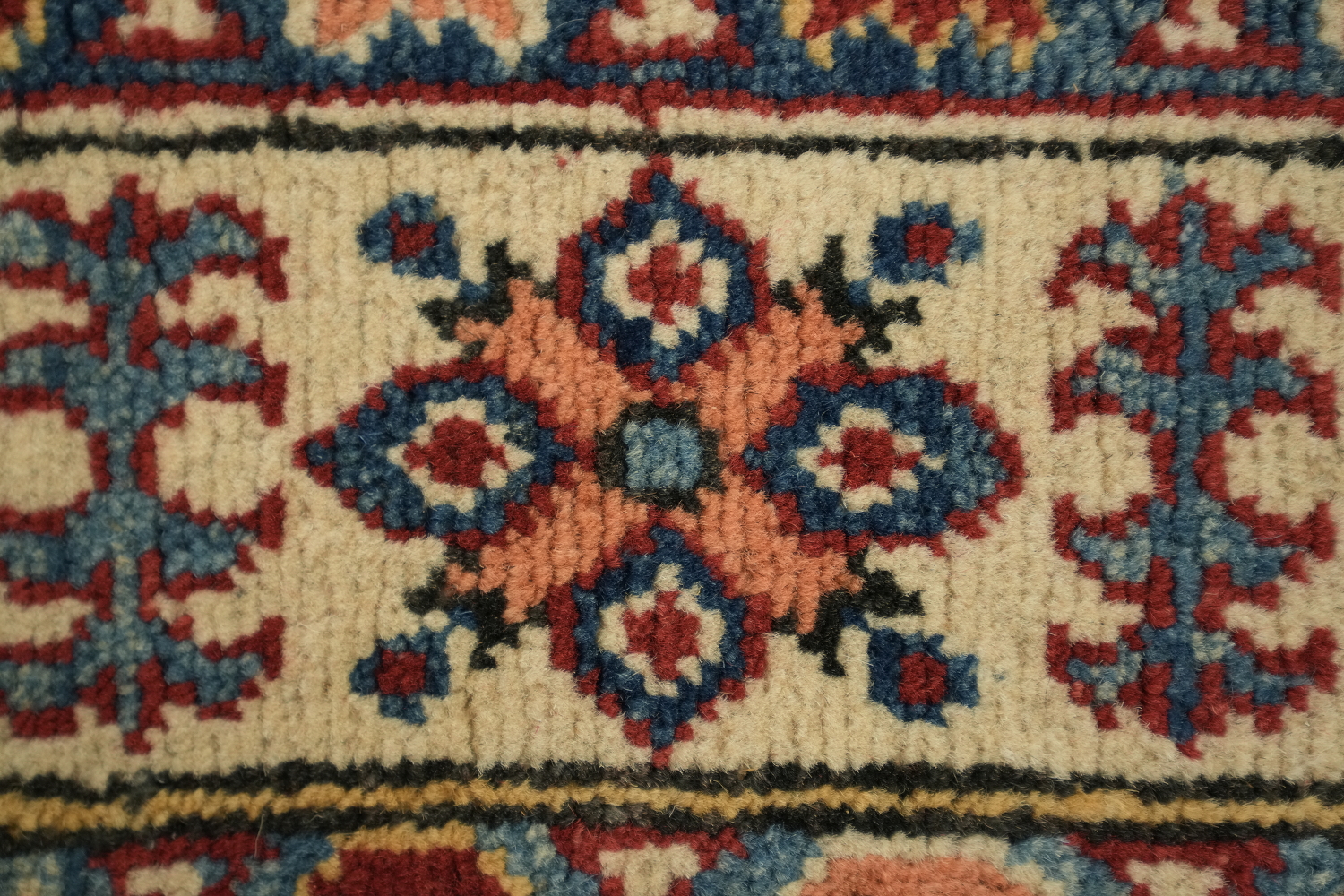 Red Kazak Geometric Runner Rugs 3x10