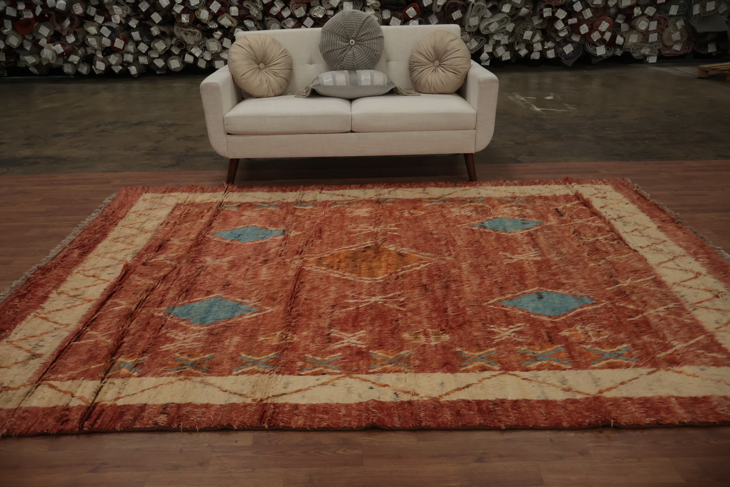 Exquisite Moroccan Berber Area Rug 7x10 With Timeless Ethnic Design