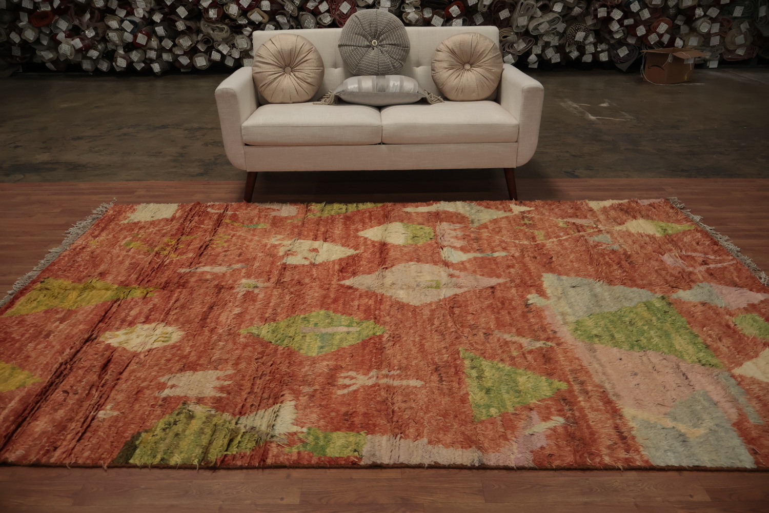 Tribal Moroccan Berber Wool Area Rug 6x10