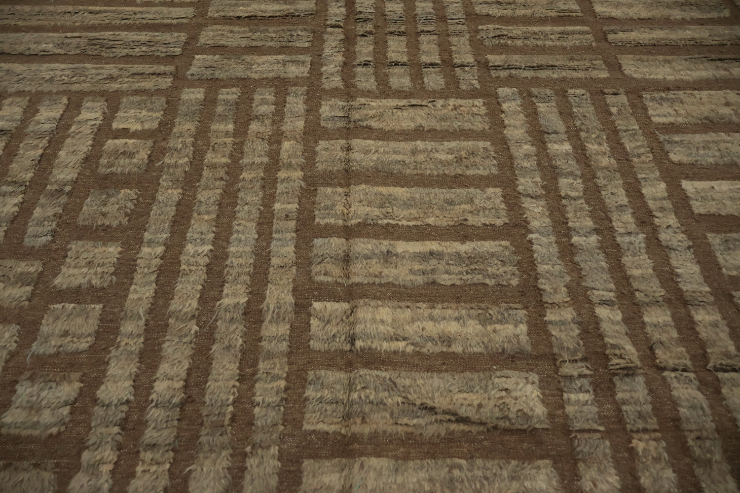 Stylish Geometric Grid Moroccan Large Area Rug 10x14