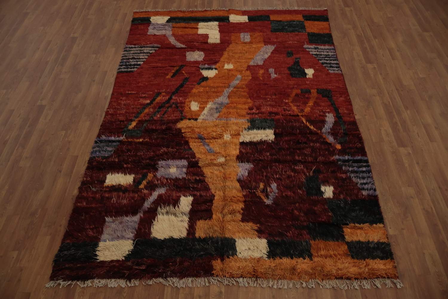 Moroccan Berber Area Rug 7x10 with Bold Color Combinations and Style