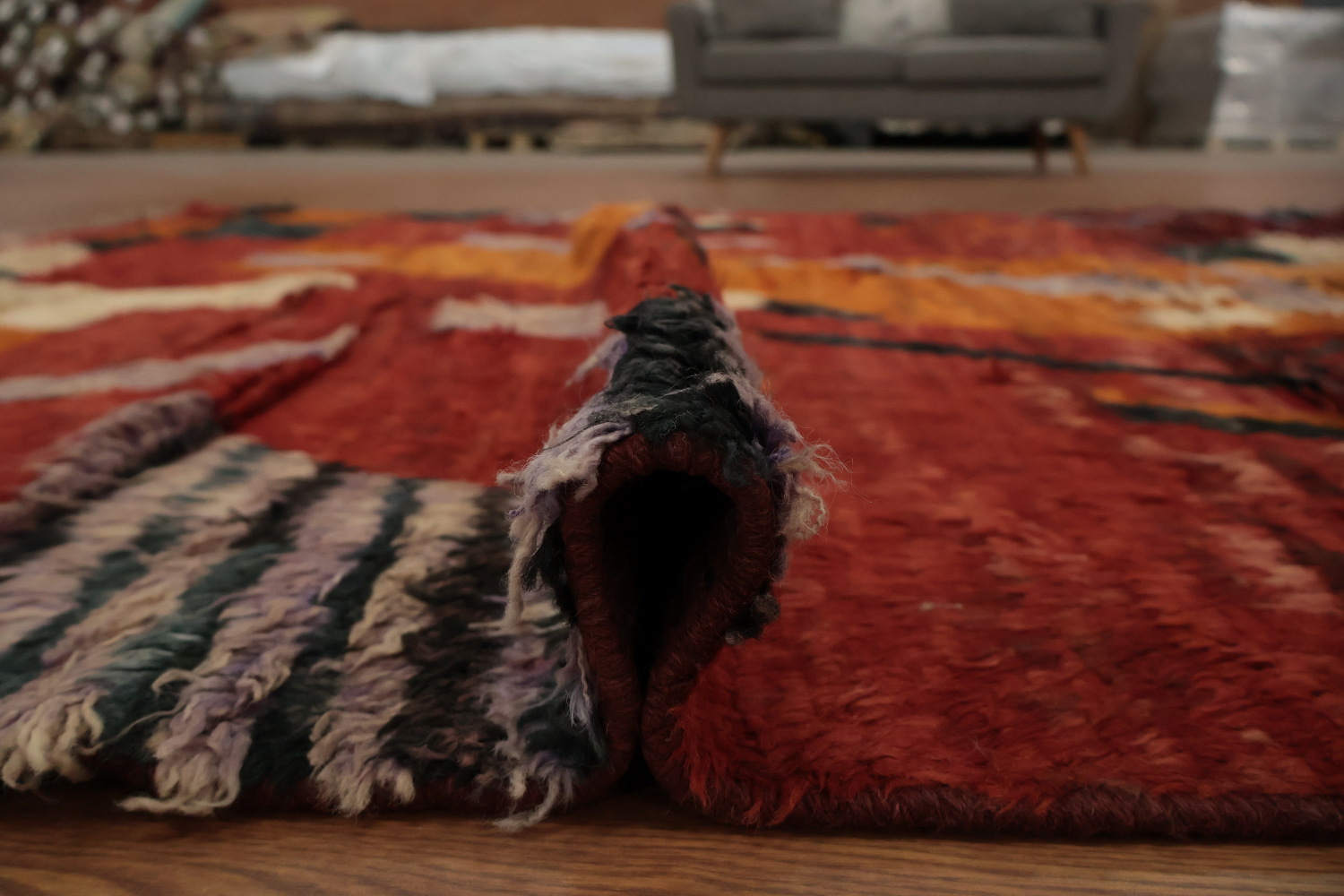 Moroccan Berber Area Rug 7x10 with Bold Color Combinations and Style