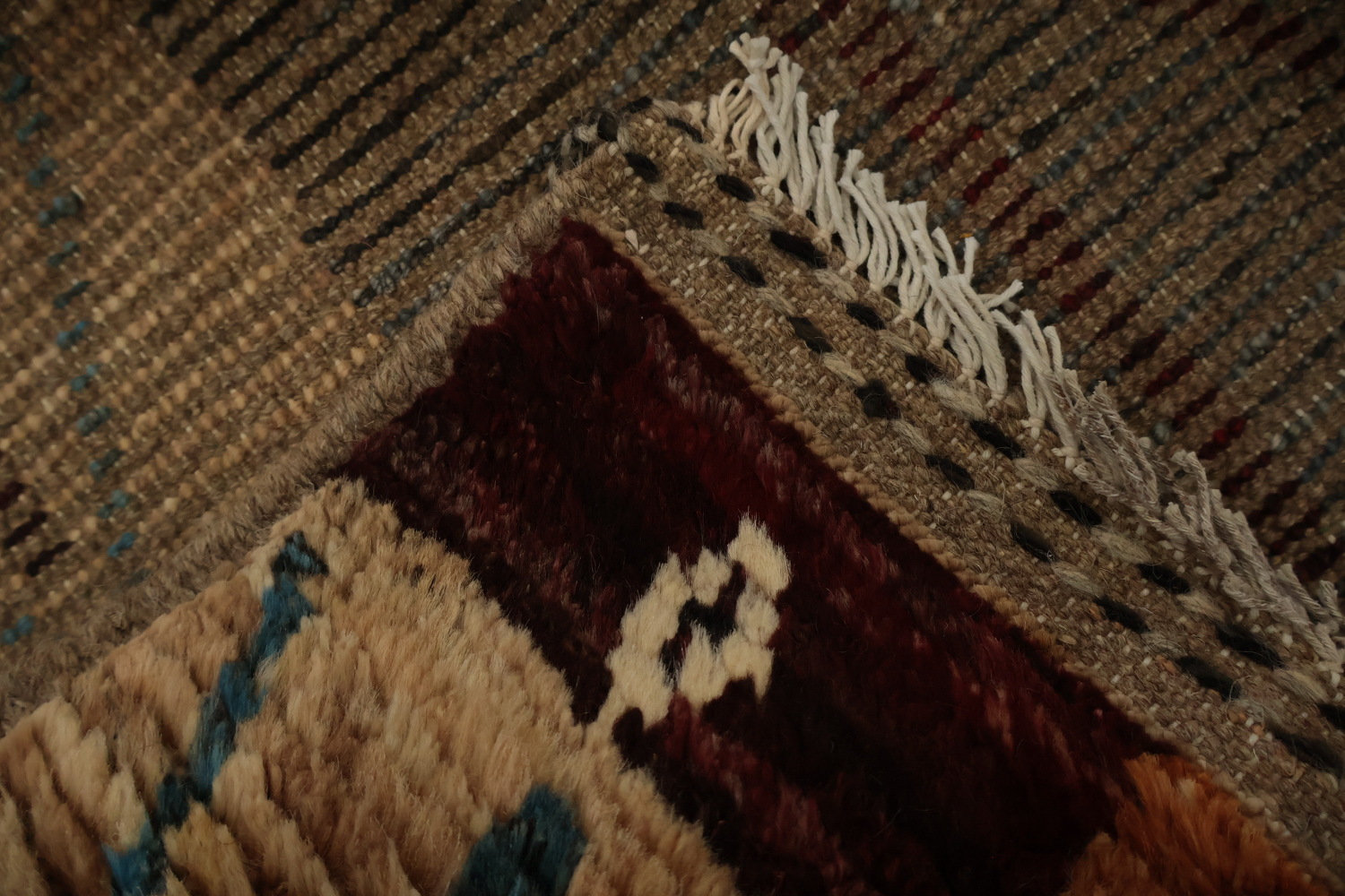 Tribal Moroccan Area Rug 8x10 with Diverse Geometric Shapes