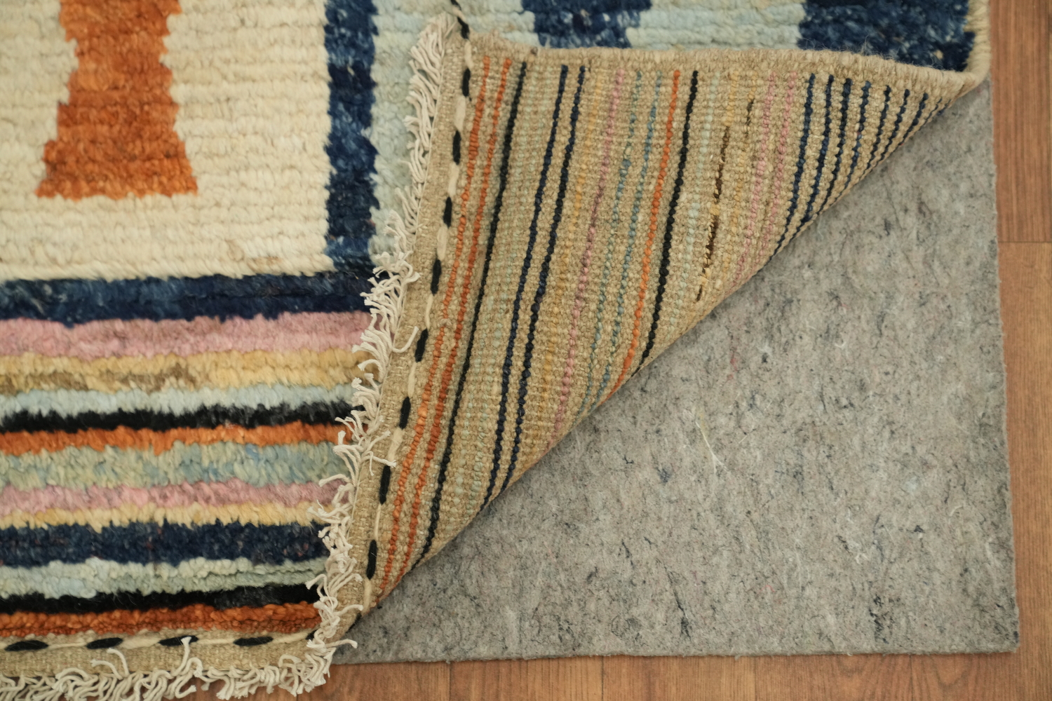 Hand-Knotted Wool Moroccan Area Rug 5x7
