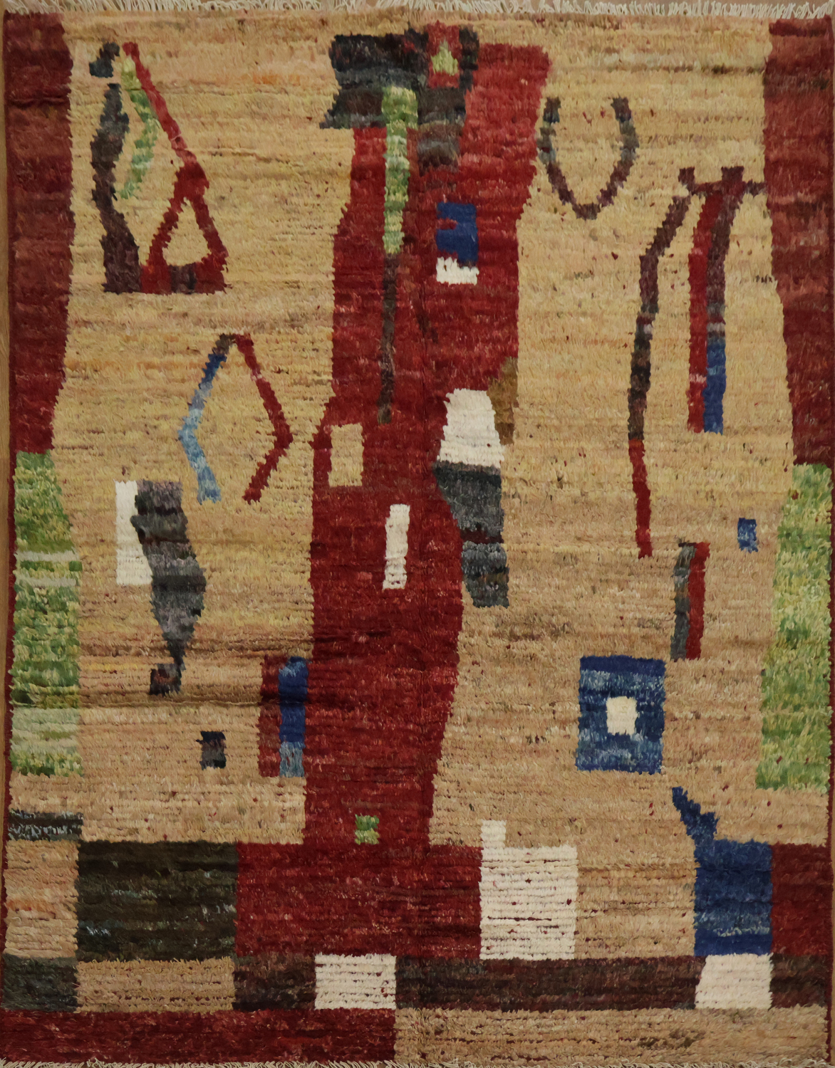 Handmade Moroccan Oriental Area Rug 5x7