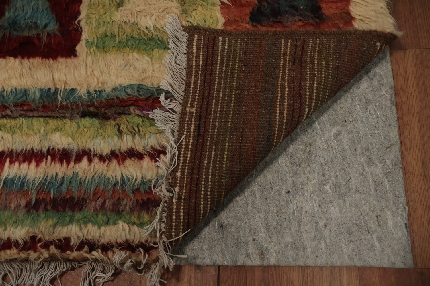 Geometric Moroccan Berber Wool Area Rug 7x10