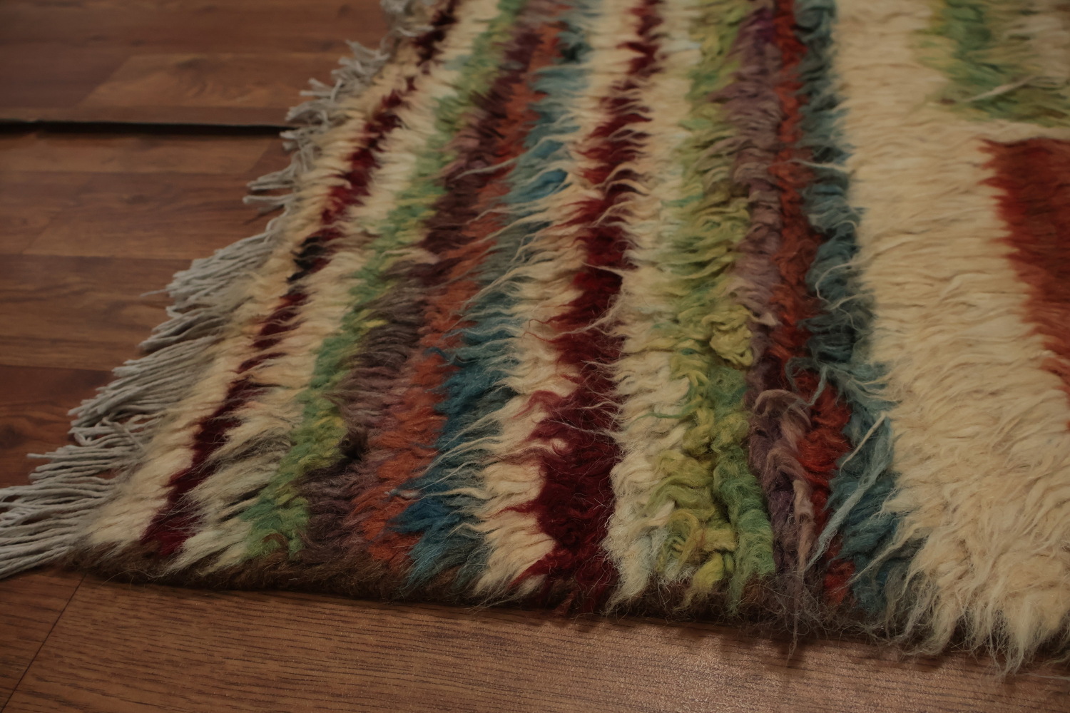 Geometric Moroccan Berber Wool Area Rug 7x10