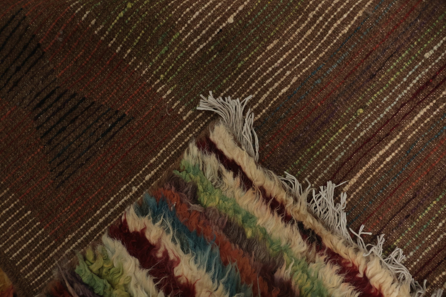 Geometric Moroccan Berber Wool Area Rug 7x10